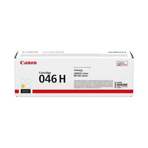 Canon 046H Toner Cartridge High Capacity Yellow 1251C002