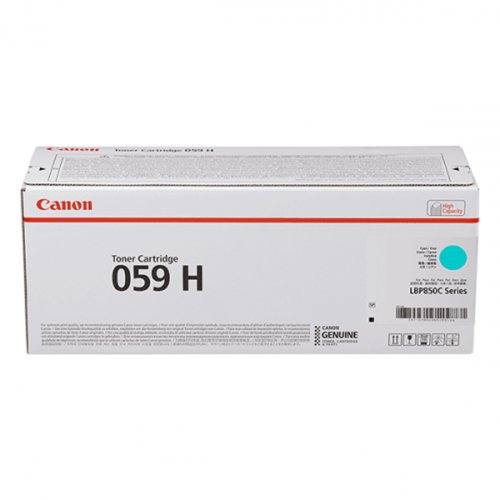 Canon 059H Toner Cartridge High Capacity Cyan 3626C001