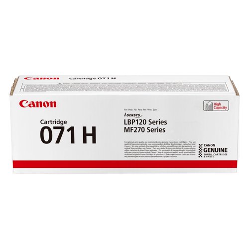 Canon 071H Toner Cartridge High Capacity Black 5646C002