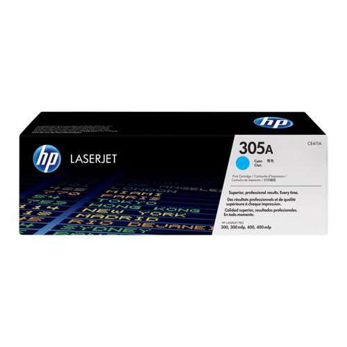 HP No.305A Toner Cartridge Cyan CE411A