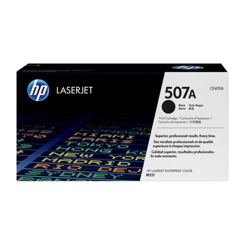 HP No.507A Toner Cartridge Black CE400A
