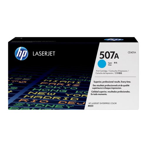 HP No.507A Toner Cartridge Cyan CE401A