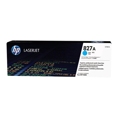 HP No.827A Toner Cartridge Cyan CF301A