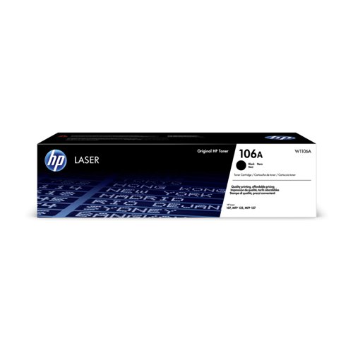 HP No.106A Toner Cartridge Black W1106A