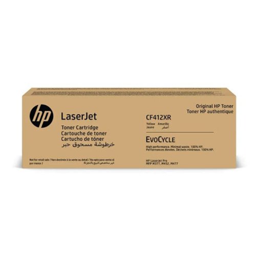 HP No.410X EvoCycle Remanufactured Toner Cartridge High Capacity Yellow CF412XR