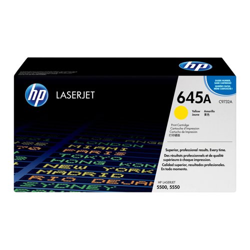 HP No.645A Toner Cartridge Yellow C9732A
