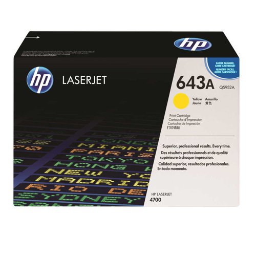 HP No.643A Toner Cartridge Yellow Q5952A