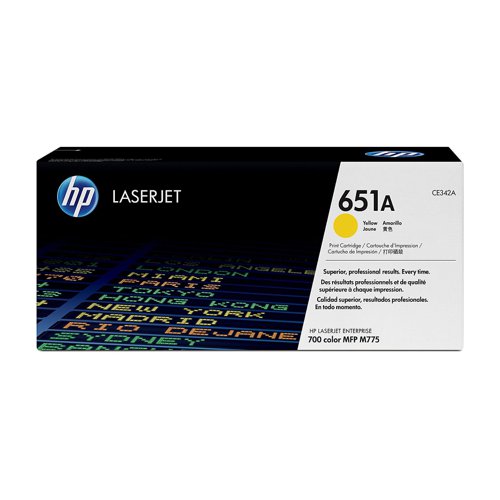 HP No.651A Toner Cartridge Yellow CE342A
