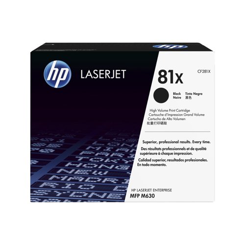 HP No.81X Toner Cartridge High Capacity Black CF281X
