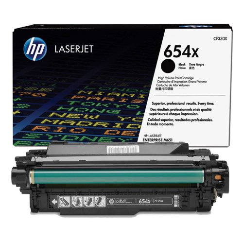 HP No.654X Toner Cartridge High Capacity Black CF330X