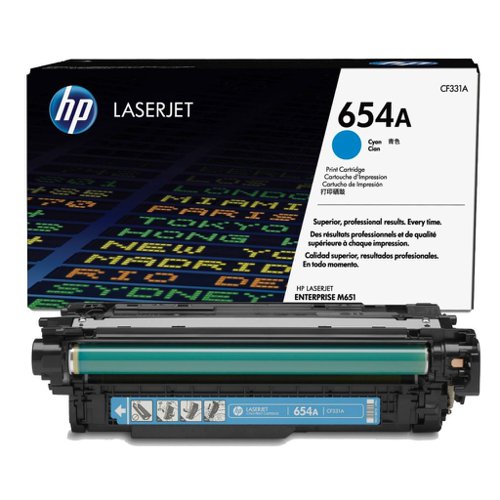 HP No.654A Toner Cartridge Cyan CF331A