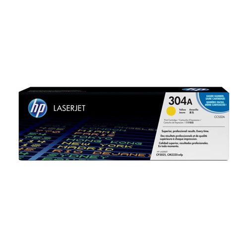 HP No.304A Toner Cartridge Yellow CC532A
