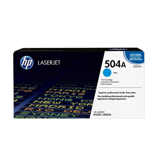 HP No.504A Toner Cartridge Cyan CE251A