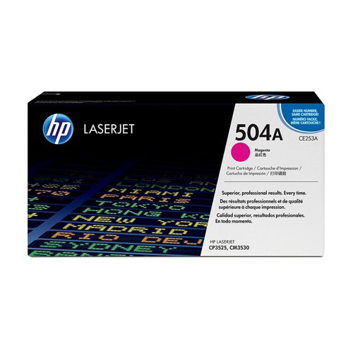 HP No.504A Toner Cartridge Magenta CE253A