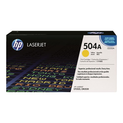 HP No.504A Toner Cartridge Yellow CE252A