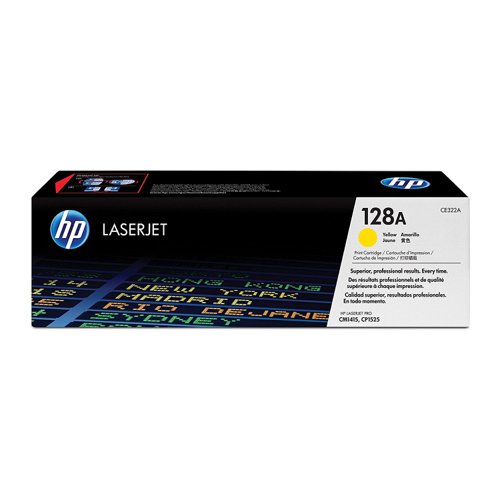 HP No.128A Toner Cartridge Yellow CE322A