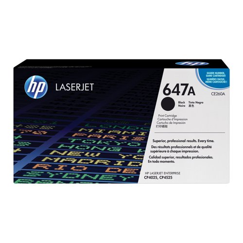 HP No.647A Toner Cartridge Black CE260A
