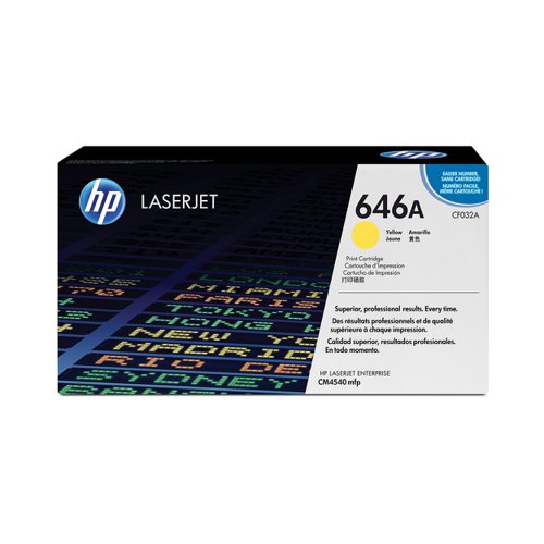 HP No.646A Toner Cartridge Yellow CF032A