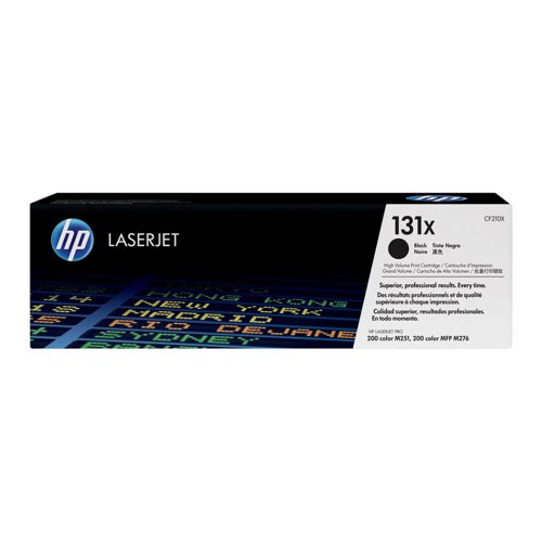 HP No.131X Toner Cartridge High Capacity Black CF210X