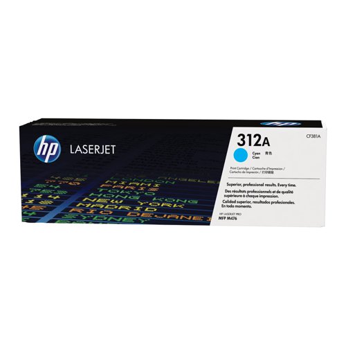 HP No.312A Toner Cartridge Cyan CF381A