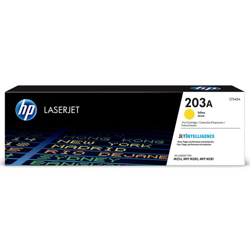 HP No.203A Toner Cartridge Yellow CF542A