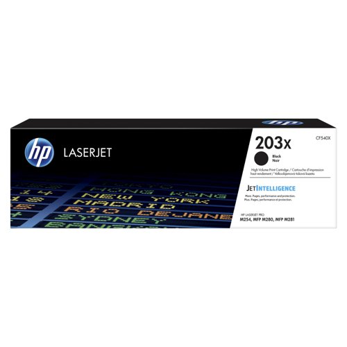 HP No.203X Toner Cartridge High Capacity Black CF540X