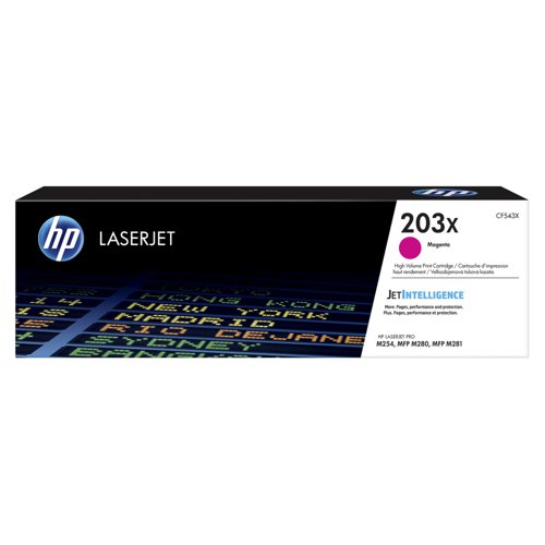 HP No.203X Toner Cartridge High Capacity Magenta CF543X