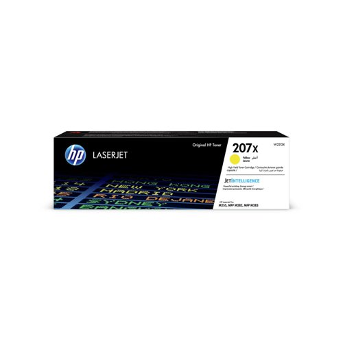 HP No.207X Toner Cartridge High Capacity Yellow W2212X
