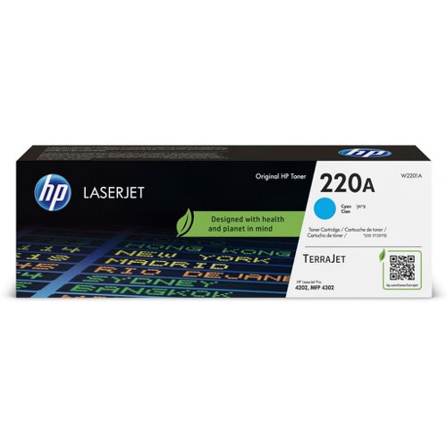 HP No.220A Toner Cartridge Cyan W2201A