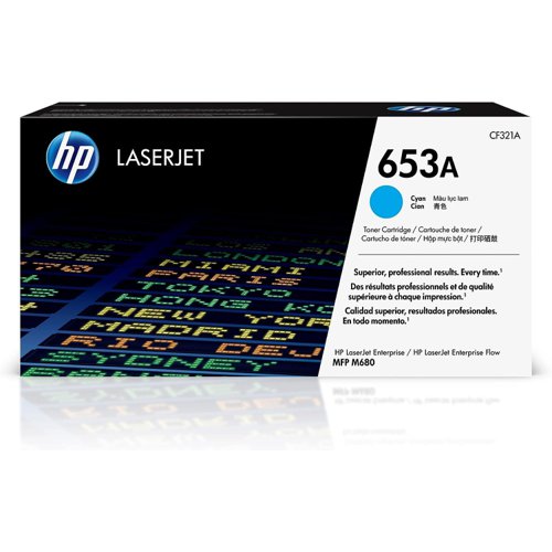 HP No.653A Toner Cartridge Cyan CF321A