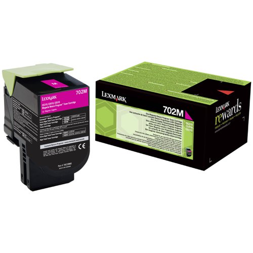 Lexmark Return Programme Toner Cartridge Magenta 70C20M0