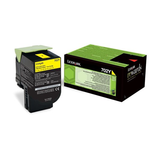 Lexmark Return Programme Toner Cartridge Yellow 70C20Y0