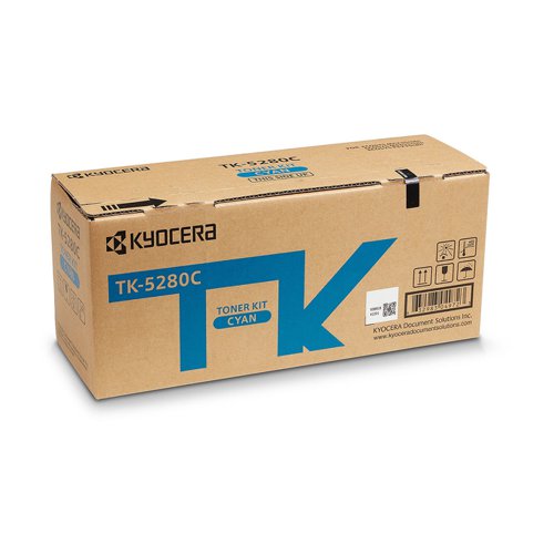 Kyocera TK-5280C Toner Cartridge Cyan 1T02TWCNL0