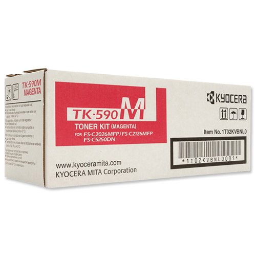 Kyocera TK-590M Toner Cartridge Magenta 1T02KVBNL0