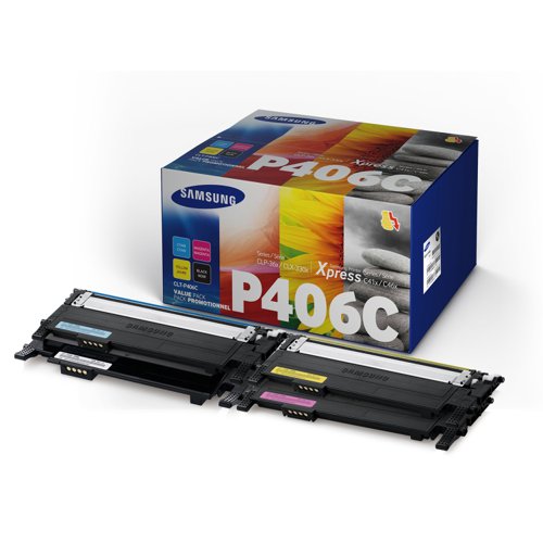 Samsung Toner Cartridge Black/3-Colour Value Pack CLT-P406C