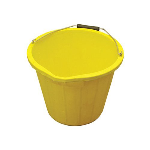 Faithfull Heavy-Duty Bucket 14 Litre Yellow