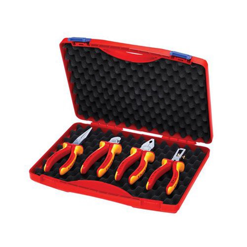 Knipex VDE Pliers Set in Case (4 Piece) 00 20 15