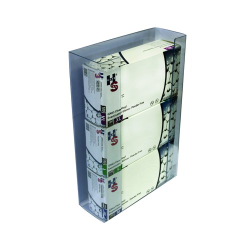 Shield Triple Disposable Glove Dispenser Clear (Pack 2) GE/TGD