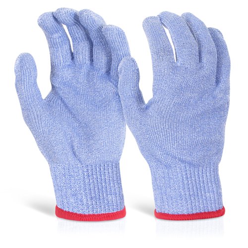 Glovezilla Cut Resistant Food Safe Gloves Medium Blue (1 Pair) GZ10BM