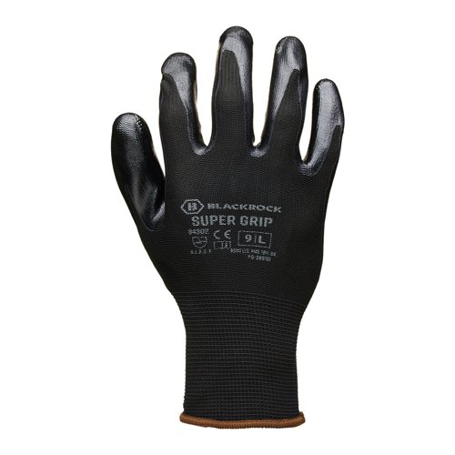 Blackrock Super Grip Nitrile Gloves Size 9 84302-9