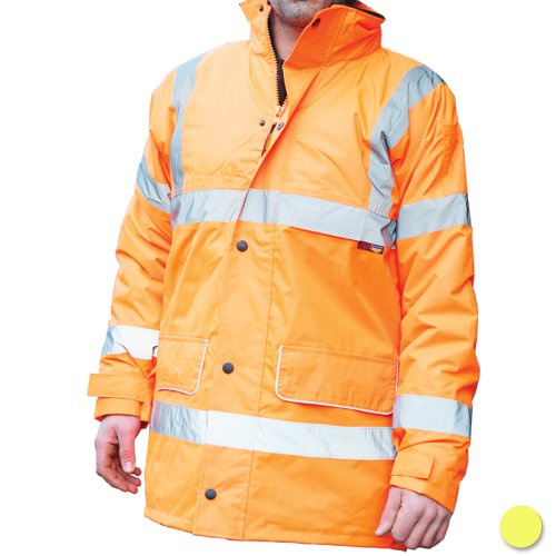 Warrior Nevada High Visibility Class 3 Jacket Yellow 0118FAG