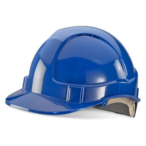 Beeswift Economy Vented Safety Helmet Blue BBVSHRHB