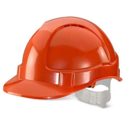 Beeswift Economy Vented Safety Helmet Orange BBEVSHN