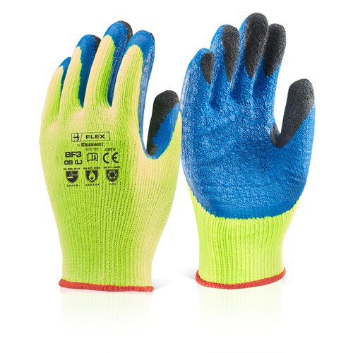 Beeswift Latex Thermo-Star Fully Dipped Gloves Sz8 Saturn Yellow (1 Pair) BF3SY08