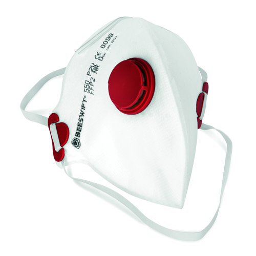 Beeswift Flat-Fold FFP2 Respirator with Valve 2FF2V