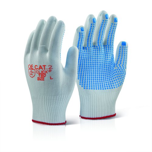 Beeswift Tronix Blue Dot Gloves Large (10 Pairs) TBDNL