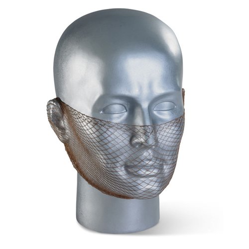 Beeswift Close Mesh Beard Cover Brown (Pack 12) DBSBR