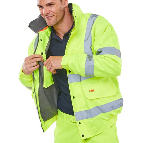 Beeswift High-Visibility Bomber Jacket Saturn Yellow (Size S-5XL) CBJFLSY