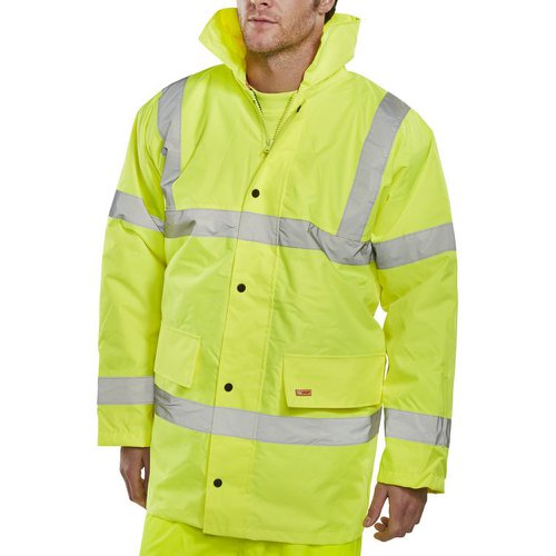 Beeswift High-Visibility Constructor Jacket Saturn Yellow (Size S-4XL) CTJENGSY