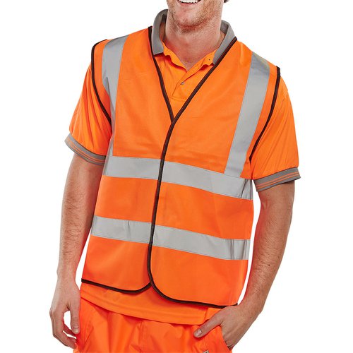 Beeswift High-Visibility Waistcoat Orange (Size S-5XL) WCENGOR